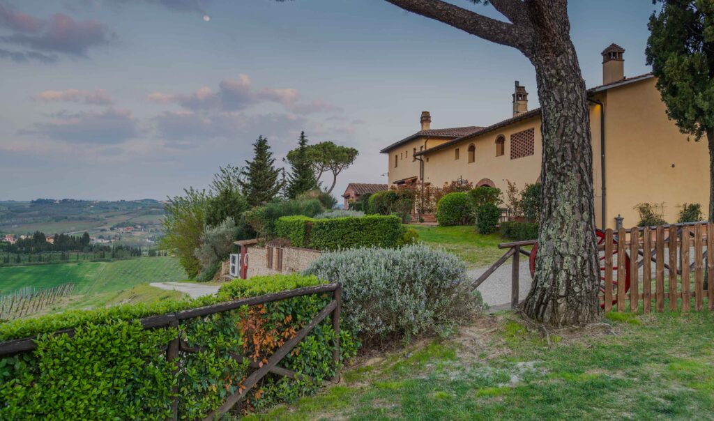Borgo Divino among the Tuscan hills