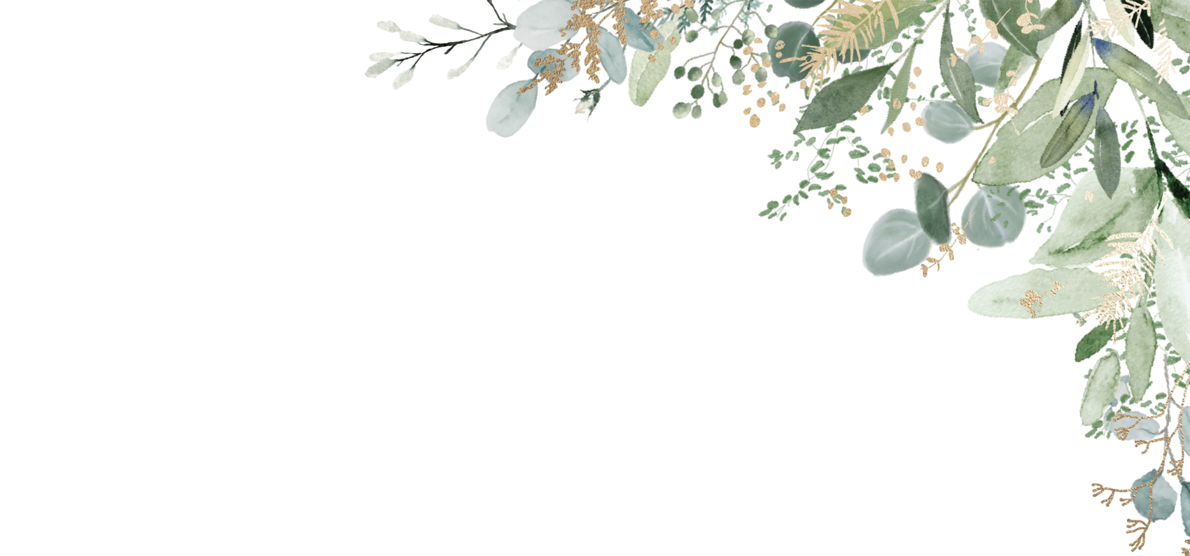 Watercolor greenery